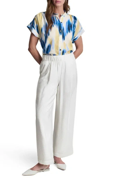 Dkny Rumpled Voile Pull-on Pants In White