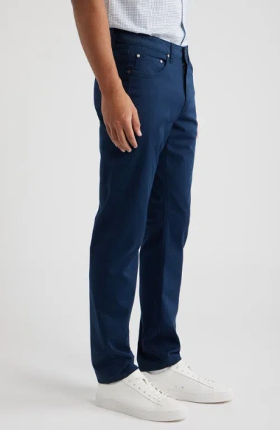 Bugatchi Stretch Cotton Pants In Blue