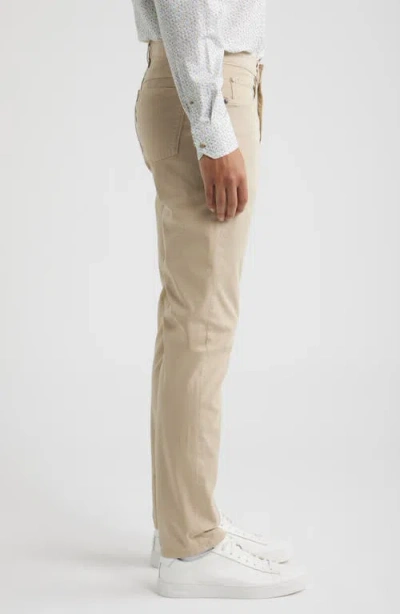 Bugatchi Stretch Cotton Pants In Brown