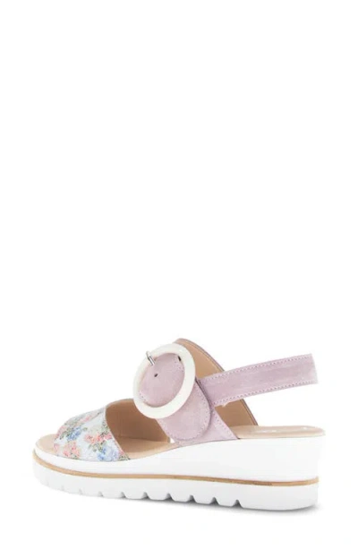 Gabor Quarter Strap Wedge Sandal In Multi