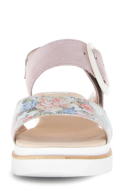 Gabor Quarter Strap Wedge Sandal In Multi