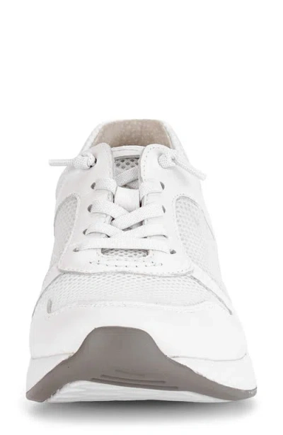 Gabor Mesh Sneaker In White