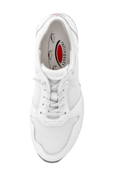 Gabor Mesh Sneaker In White