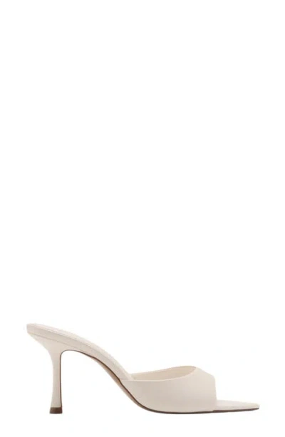 Mango Pointed Toe Slide Sandal In White