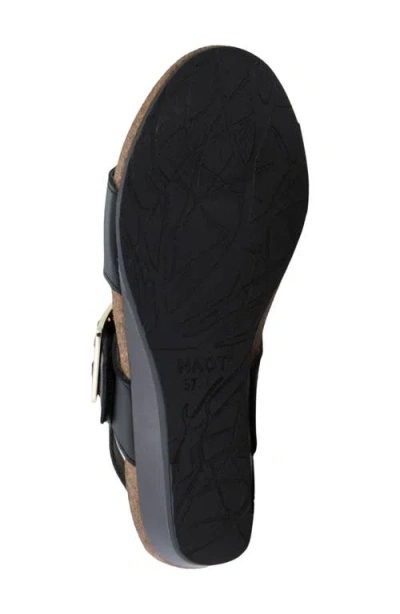 Naot Dynasty Wedge Sandal In Black