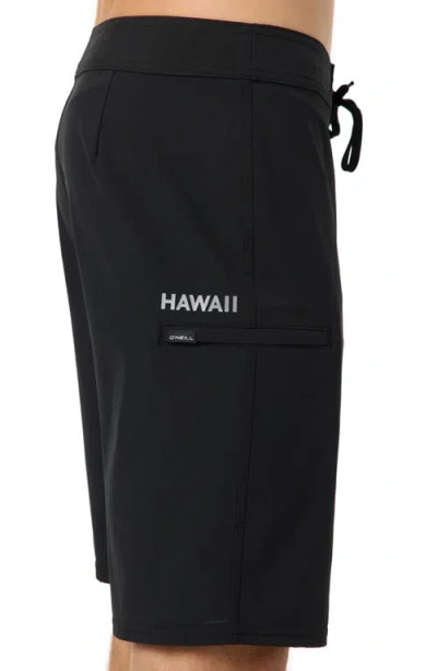 O'neill Hyperfreak Heat Solid Hawaii 2 Board Shorts In Black