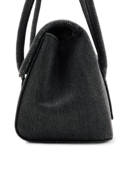 Mango Denim Shoulder Bag In Blue