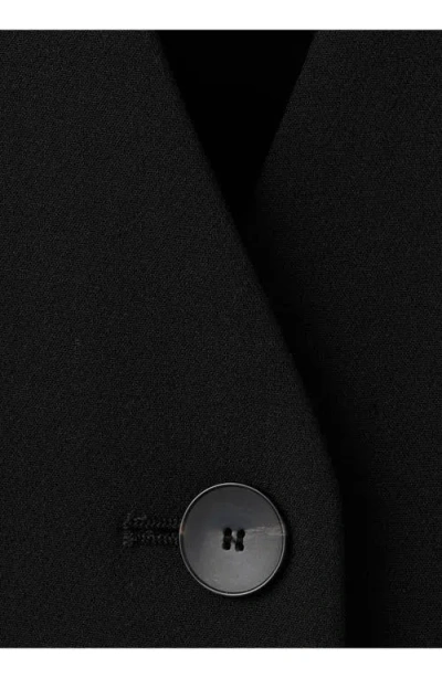 Mango Corset Back Vest In Black