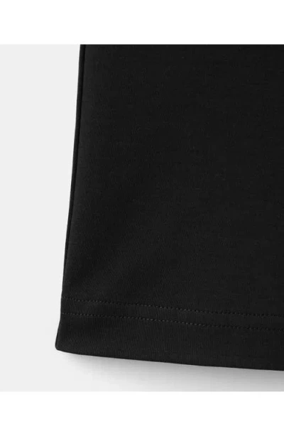 Mango Solid Cotton Pajama Pants In Black