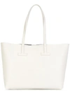 Tom Ford New Small T Tote Bag In White