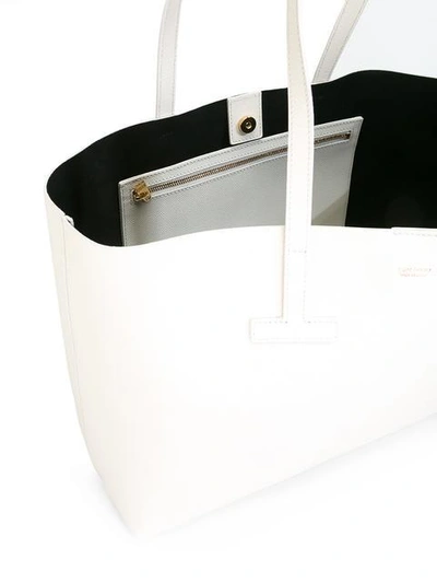 Shop Tom Ford Small T Tote Bag - White