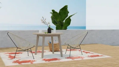 Mad Mats Crab Rug In Multi