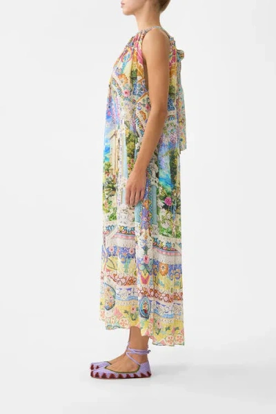 Camilla Drawstring Dress In Multi