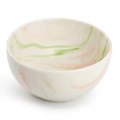 Elama Fine Marble Multi 16pc Porcelain Dinnerware Set In Multi
