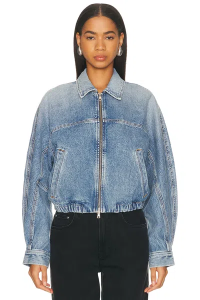 Agolde Dixon Cocoon Denim Jacket In Blue