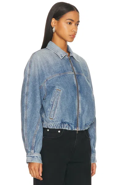 Agolde Dixon Cocoon Denim Jacket In Blue