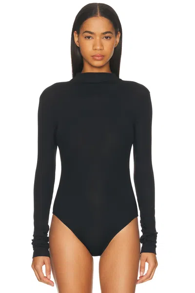 Same Long Sleeve Bodysuit In Black