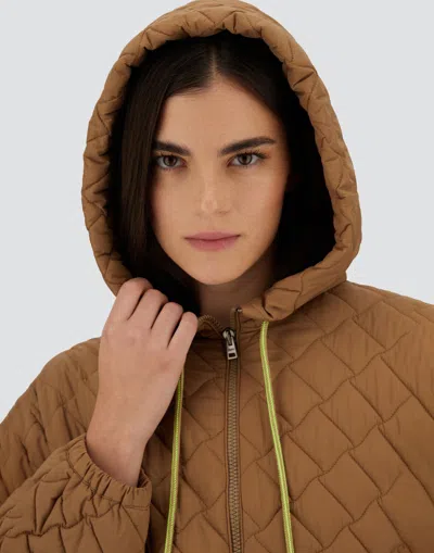 Herno A-shape Down Jacket In Quilting Ecoage In Neutral