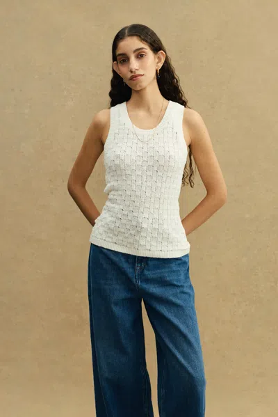 A Days March Ristine Knitted Tank Top In White