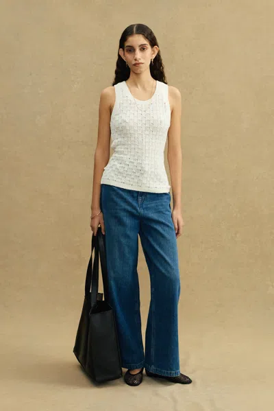 A Days March Ristine Knitted Tank Top In White