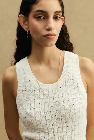 A Days March Ristine Knitted Tank Top In White
