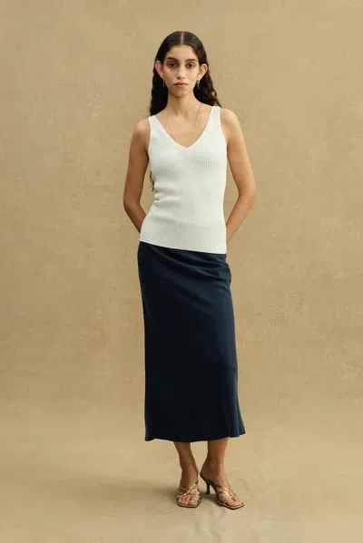 A Days March Ripp Ribbed Tank Top In White