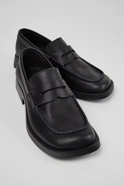Camper Donna Leather Loafers In Black