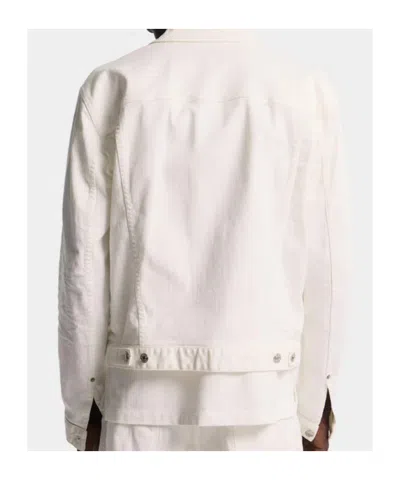 Dsquared2 Buttoned Denim Jacket In White
