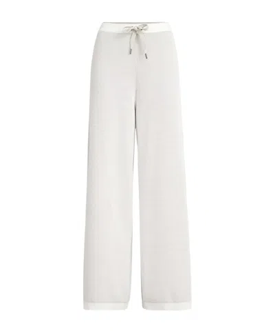 Brunello Cucinelli Drawstring Palazzo Pants In White
