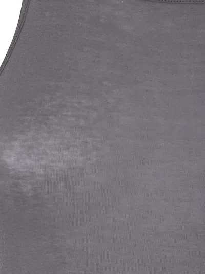 Rick Owens Racerback Tank Top In Gray