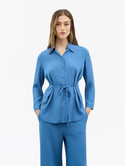 Tiger Of Sweden Felix Relaxed-fit Shirt In Blue