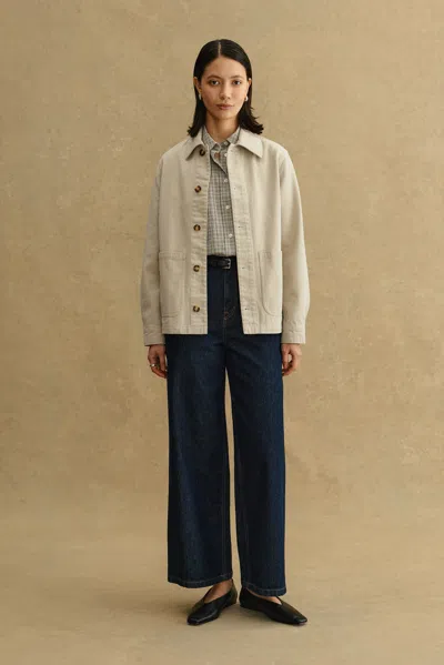 A Days March Kelly Cotton Twill Overshirt In Gray