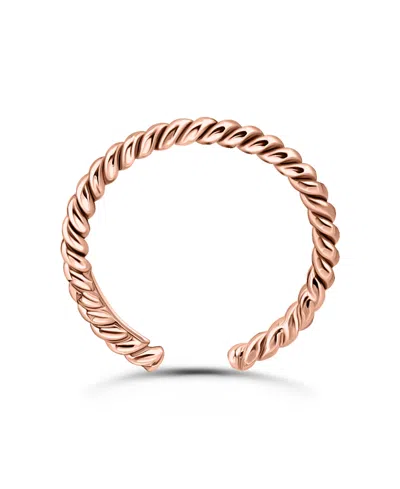 Giani Bernini Rope Twist Adjustable Toe Ring. Sterling Silver. Created For Macy's. In Pattern