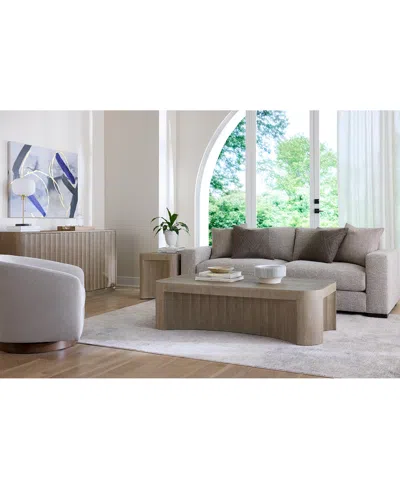Bernhardt Loggia Square Side Table In Brown