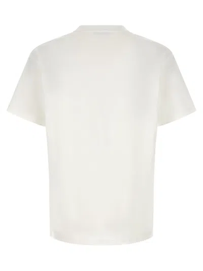 Givenchy Men White Crew Neck T-shirt With Logo On Front And Back In Cotton Man In White