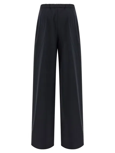 Max Mara Corone Drawstring Trousers In Black
