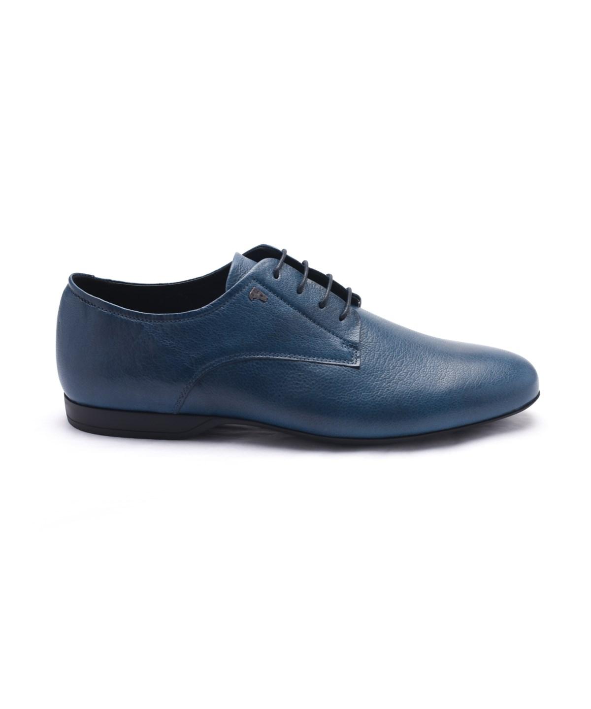 Versace Collection Men's Leather Oxford Lace-up Dress Shoes Blue ...