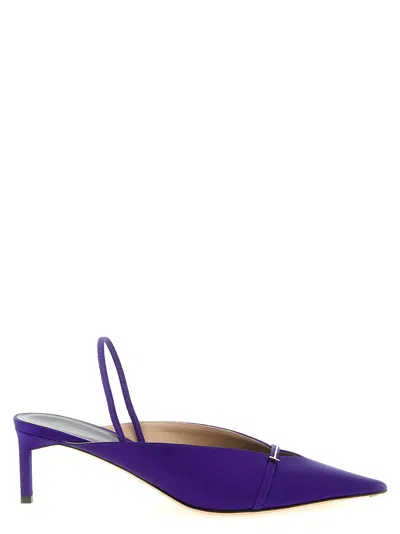 Tom Ford Julianne Slingback Pumps Pointed Toe Kitten In Purple
