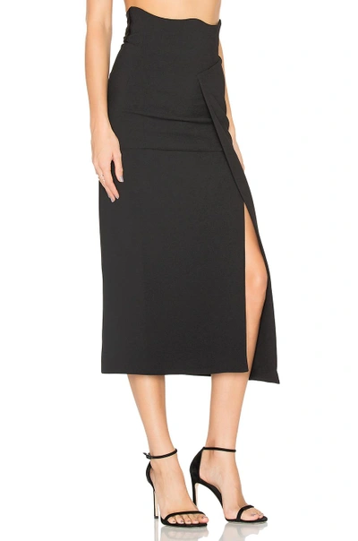Shop Christopher Esber Bustier Skirt In Black