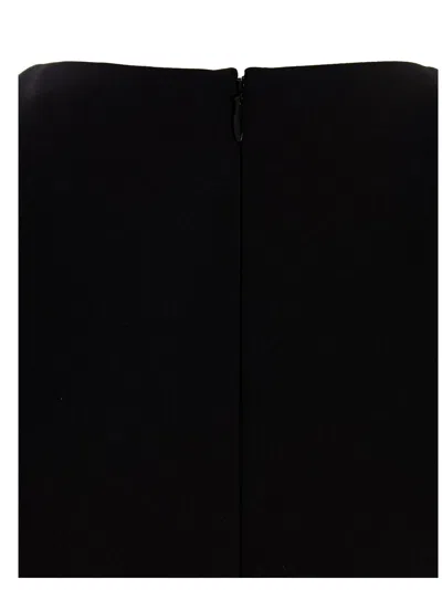 Theory Dolman-sleeve Tweed Canvas Mini Dress In Black