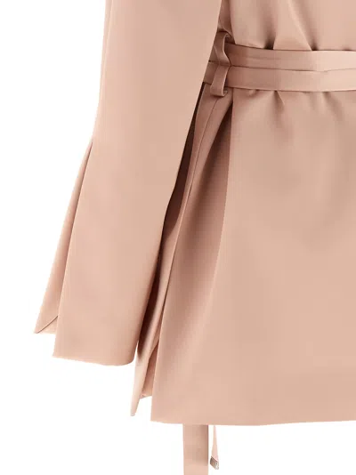 Pinko Belted Wrap Jacket In Neutral