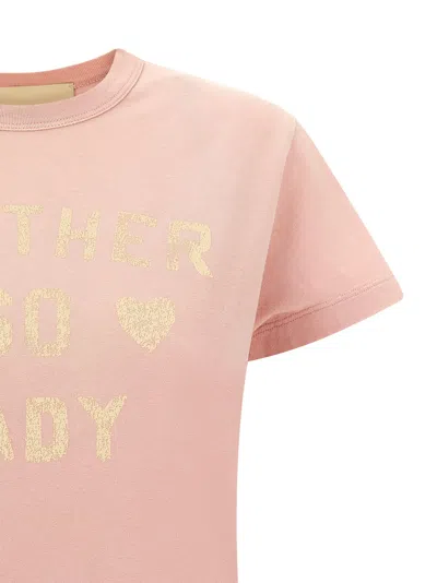Valentino Garavani Printed Cotton T-shirt Clothing In Pink