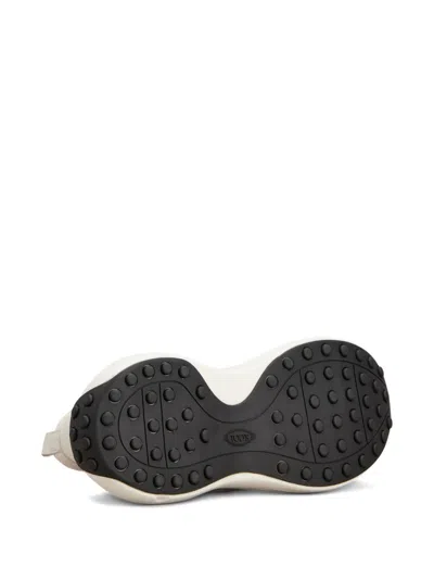 Tod's Platform Sneakers Panelled Design Pull Tab In Gray