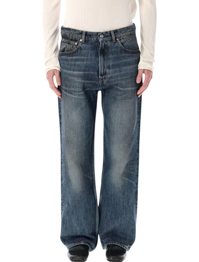 Our Legacy Third Cut Wide Straight Jeans In Blue
