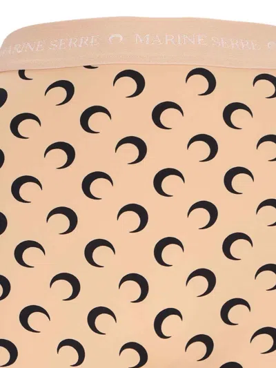 Marine Serre Recycled Moon Jersey Stirrup Leggings In Neutral