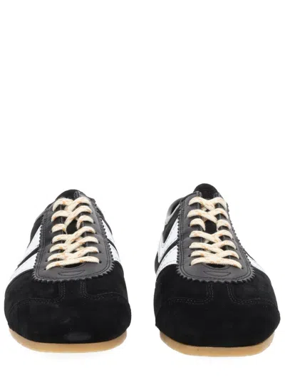 Dries Van Noten Elisabetta Franchi Blue Cotton Lyocell Jeans In Animal Print