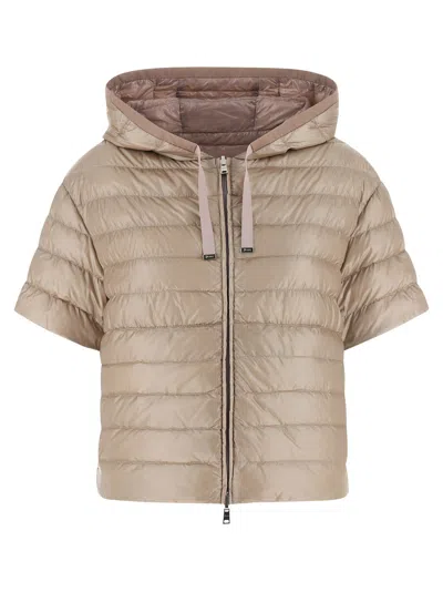 Herno Reversible Quilted Down Jacket In Neutral
