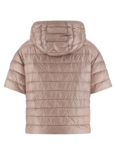 Herno Reversible Quilted Down Jacket In Neutral