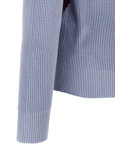 Ballantyne Argyle Pattern Sweater Sweaters And Cardigans Light Blue In Blue