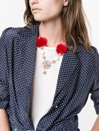 Shop Dolce & Gabbana Decorative Necklace - Metallic
